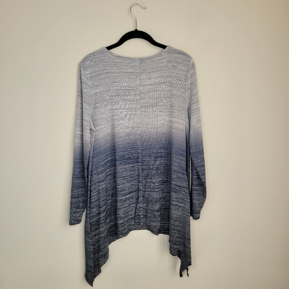 Torrid Gray Gradient Shark Bite Sweater - image 4